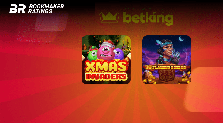 В BetKing состоялся релиз двух новых слотов Xmas Invaders и 10 Flaming Bisons